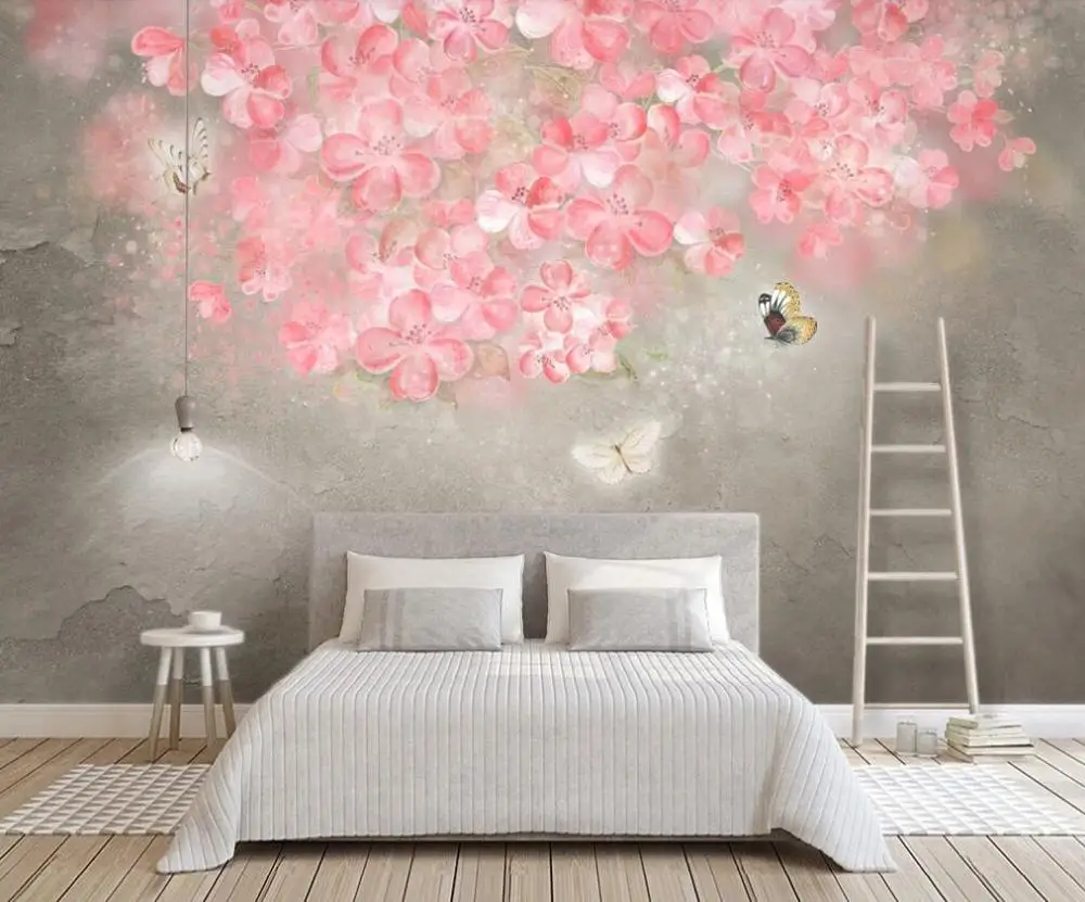 Customized 3D mural wallpaper hand-painted watercolor pattern Nordic cement wall retro background wall decoration
Customized 3D mural wallpaper hand-painted watercolor pattern Nordic cement wall retro background wall decoration