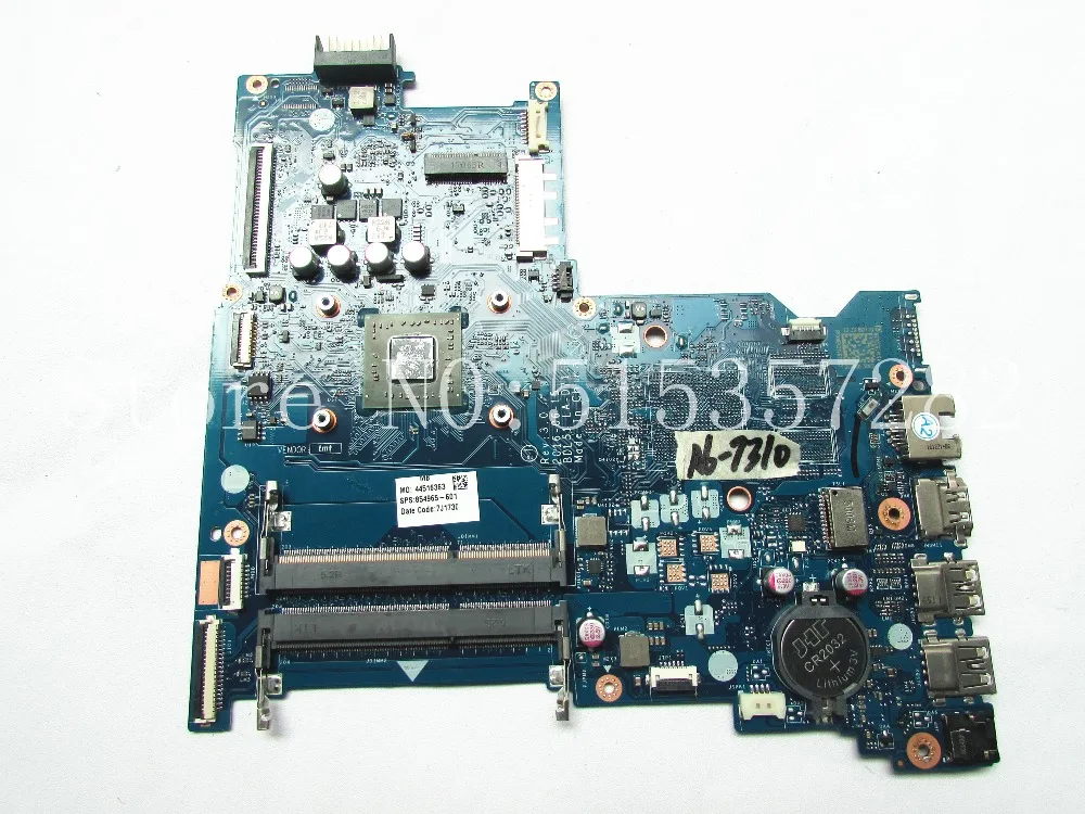 Для HP 15 BA серии Материнская плата ноутбука LA D711P 854965 601 501 с A6 7310 процессор DDR3