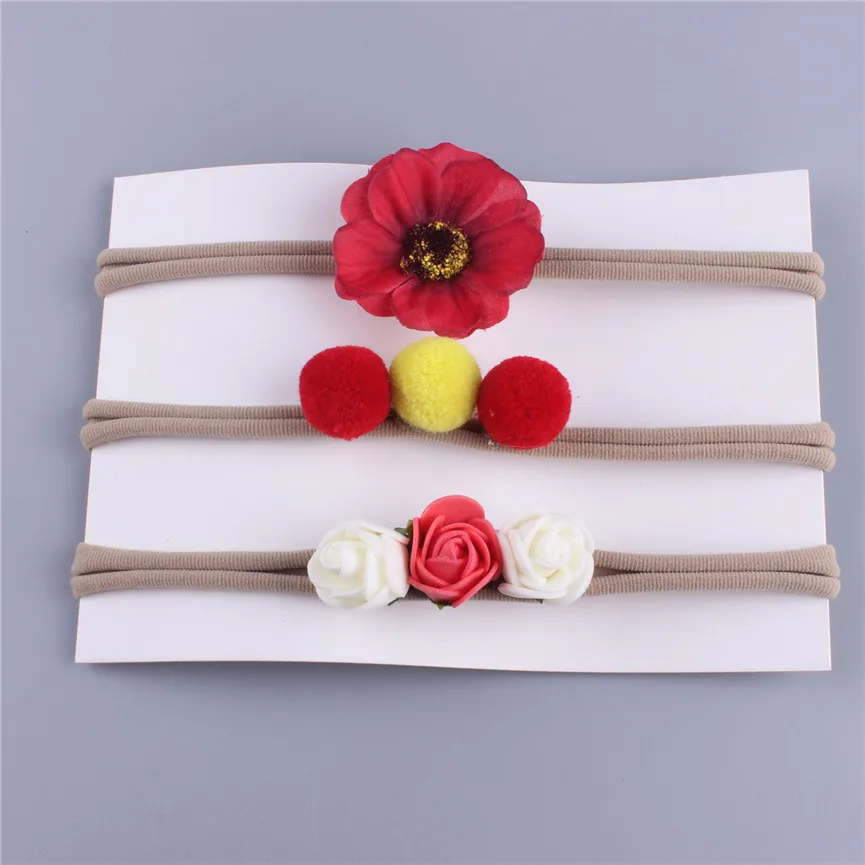on sale 3pcs baby girl boy spandex nylon headband children skinny stretchy Non-Marking boho flower elastic hair Band 
on sale 3pcs baby girl boy spandex nylon headband children skinny stretchy Non-Marking boho flower elastic hair Band