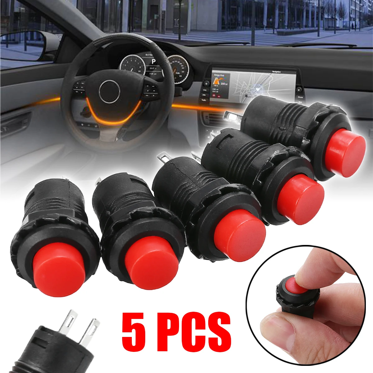 Brand New 5pcs 12mm Red Car Dash On-Off Momentary Push Button Horn Doorbell Switch 125V 3A
Brand New 5pcs 12mm Red Car Dash On-Off Momentary Push Button Horn Doorbell Switch 125V 3A