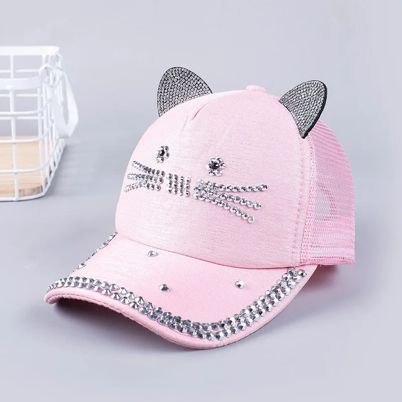Unisex Baseball Cap Children Cat Ears Rivets Sun Cowboy Hat Snapback Rhinestones Diamond Cap For Boy Girls Casual Cap Bone Gorro
Unisex Baseball Cap Children Cat Ears Rivets Sun Cowboy Hat Snapback Rhinestones Diamond Cap For Boy Girls Casual Cap Bone Gorro
