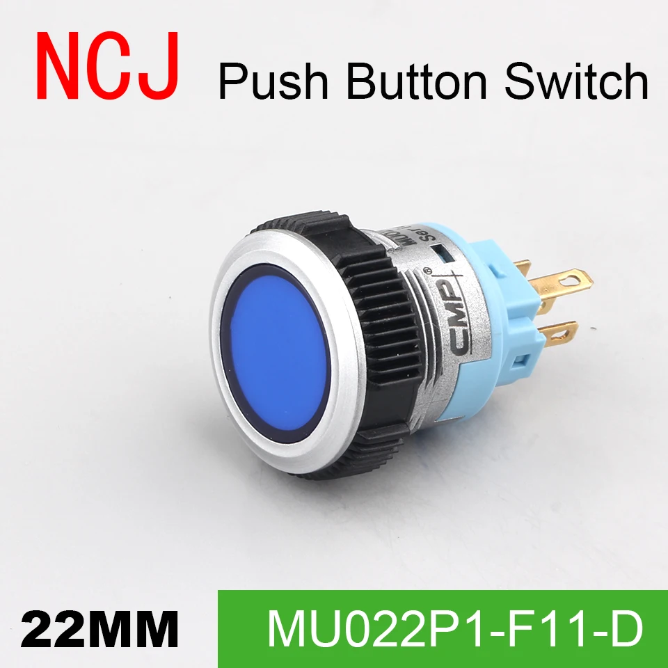 NCJ 22 мм PC кнопочный переключатель IP67 поддерживается альтернативный и Мгновенный