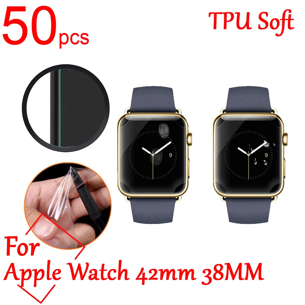 50 шт. ультрапрозрачный Мягкий ТПУ ЖК-дисплей для Apple Watch 42 мм 38 мм серия 2/3 Защитная пленка для смарт-часов 
50 шт. ультрапрозрачный Мягкий ТПУ ЖК-дисплей для Apple Watch 42 мм 38 мм серия 2/3 Защитная пленка для смарт-часов