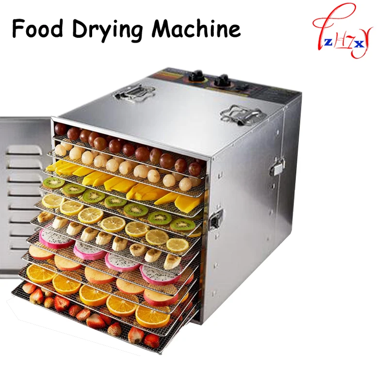 Home 10-layers Stainless Steel Food Drying Machine Commercial Fruits & Vegetables Food Dehydrator Pet Food Dryer 220V 1000W
Home 10-layers Stainless Steel Food Drying Machine Commercial Fruits & Vegetables Food Dehydrator Pet Food Dryer 220V 1000W