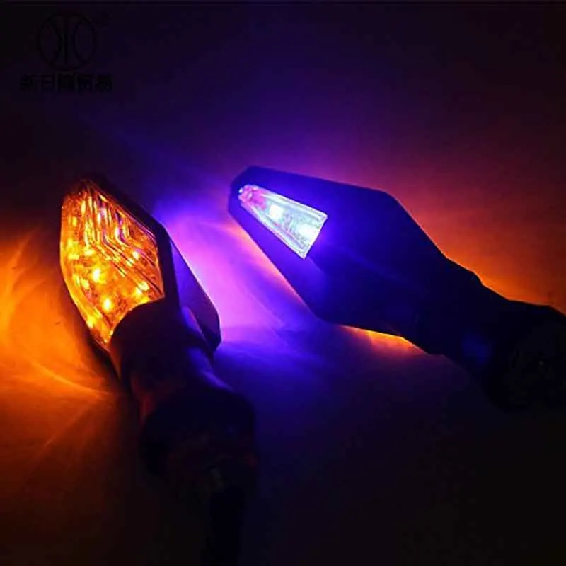 2Pcs Motorcycle LED Double Indicator Lights Turn Signals clignotant Blinklicht (Amber and Blue)
2Pcs Motorcycle LED Double Indicator Lights Turn Signals clignotant Blinklicht (Amber and Blue)
