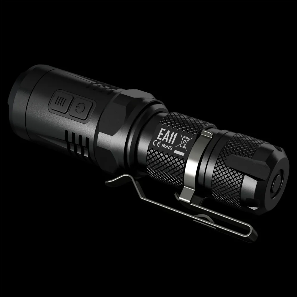 NITECORE EA11 Tactical Flashlight CREE XM-L2 (U2) max 900 lumen beam distance 190 meter outdoor torch handheld light | Лампы и