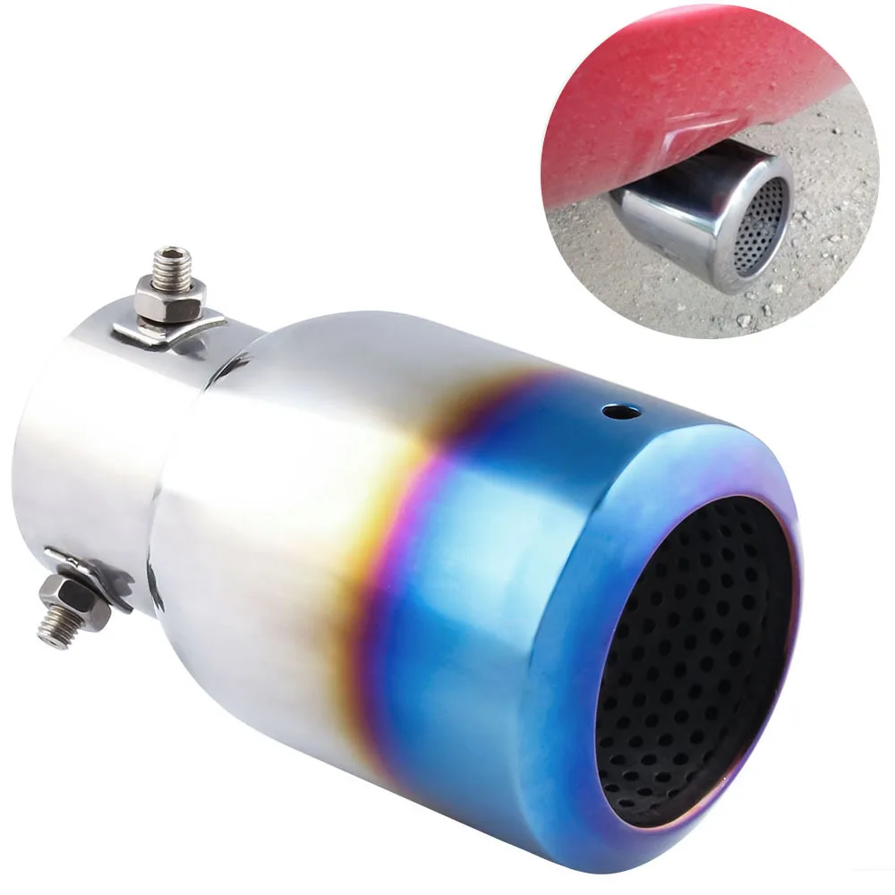 

Car Refit Universal Accessory General Stainles Steel Tailpipe Silencer Interface exhaust muffler 60mm