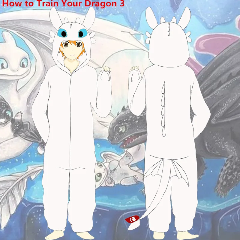 Cartoon How to Train Your Dragon 3 Cosplay Costume White Light Fury Toothless Kids Adult Pajamas Bathrobe Jumpsuit Sleepwear New
Cartoon How to Train Your Dragon 3 Cosplay Costume White Light Fury Toothless Kids Adult Pajamas Bathrobe Jumpsuit Sleepwear New