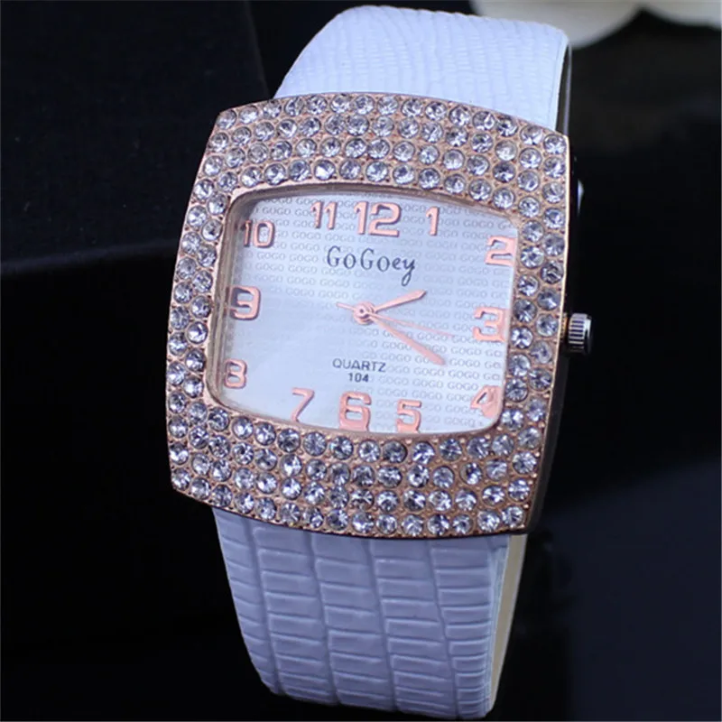 Women Watches Square Diamond Dial Quartz Girls Lady Leather Watchband Rhinestone Hot Arabic Numerals Dial Clock zegarek damski
Women Watches Square Diamond Dial Quartz Girls Lady Leather Watchband Rhinestone Hot Arabic Numerals Dial Clock zegarek damski