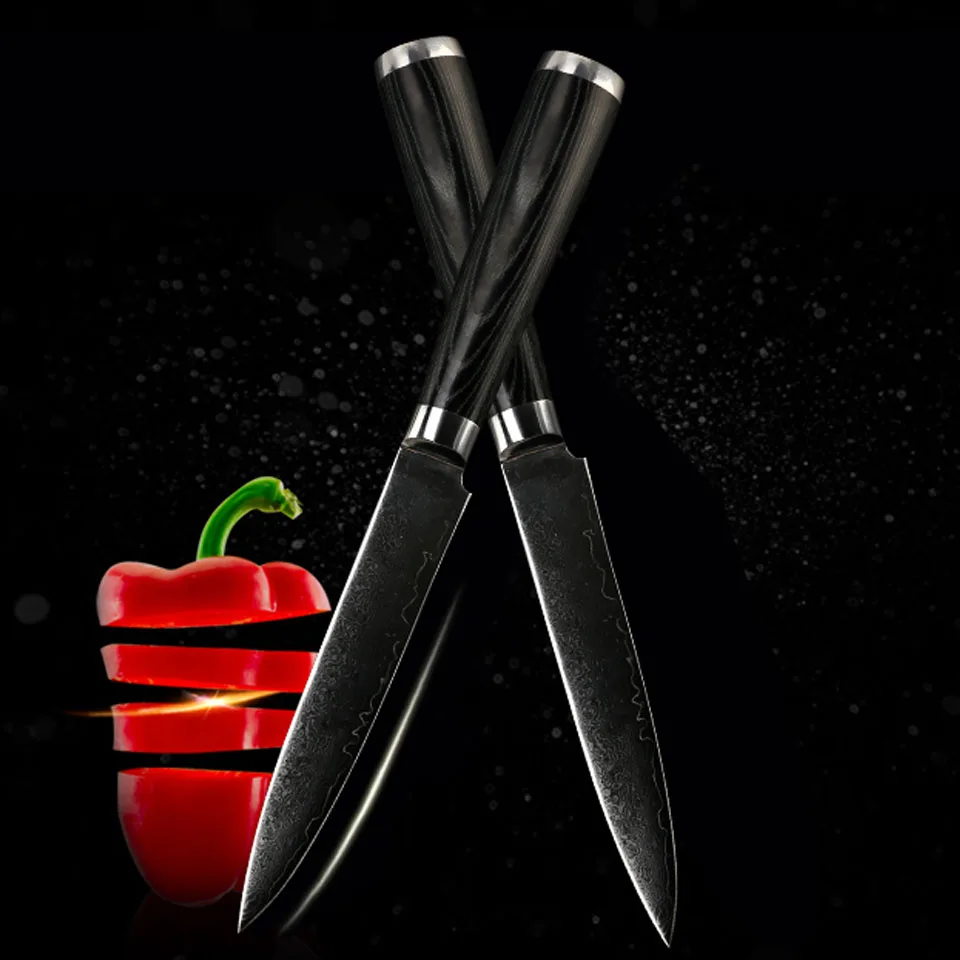 FINDKING Top grade 5" inch utility knives damascus steel kitchen knife sharp chef knife kitchen wooden handle quality Damascus
FINDKING Top grade 5" inch utility knives damascus steel kitchen knife sharp chef knife kitchen wooden handle quality Damascus