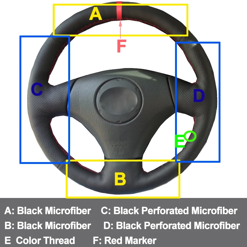 Рукоделие шитья для Toyota Vios Corolla 2000-2004 Mark 2 Lexus GS430 GS300 оплетка на рулевое колесо