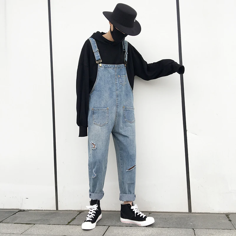 2019 New Men's Plus Size Overalls Fashion Hole Denim Pants Retro Couple Jumpsuit Suspenders Pants
2019 New Men's Plus Size Overalls Fashion Hole Denim Pants Retro Couple Jumpsuit Suspenders Pants