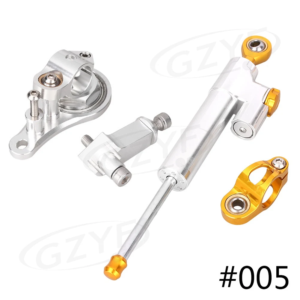 For Kawasaki Ninja ZX6R ZX-6R CNC Steering Damper Stabilizer w/ Bracket Set Saftety Control 2005 2006 Motorbike Part Accessories
For Kawasaki Ninja ZX6R ZX-6R CNC Steering Damper Stabilizer w/ Bracket Set Saftety Control 2005 2006 Motorbike Part Accessories