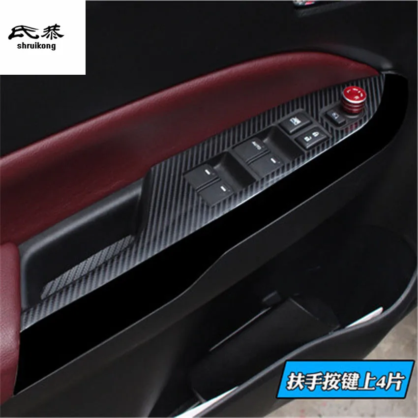 4pcs/Lot Carbon Fiber Car Stickers Car Window Lift Panel Decoration Cover For 2016-2018 SUZUKI Vitara Car Accessories
4pcs/Lot Carbon Fiber Car Stickers Car Window Lift Panel Decoration Cover For 2016-2018 SUZUKI Vitara Car Accessories