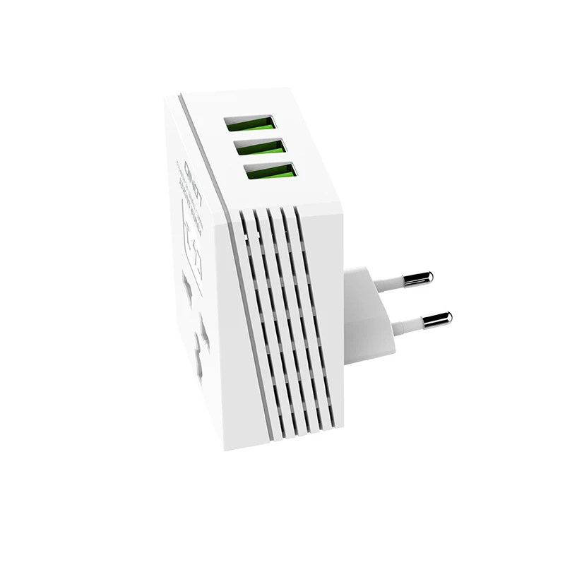 LDNIO A3306 5V 3.4A 3USB зарядное устройство для телефона с одним адаптером переменного
