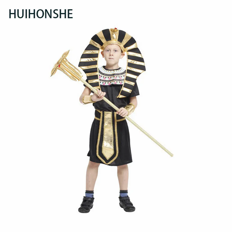 Костюмы на Хэллоуин для мальчиков и девочек Древний Египет египетский фараон