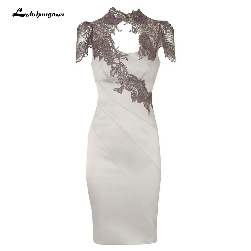 High Neck Lace Sheath Mother Of The Bride Dress Cap Sleeve Plus Size vestido de madrinha
High Neck Lace Sheath Mother Of The Bride Dress Cap Sleeve Plus Size vestido de madrinha
