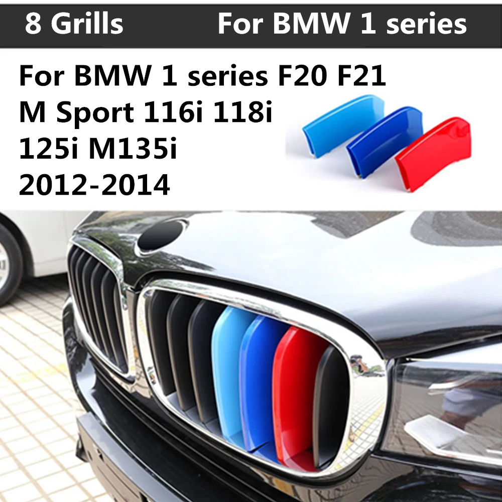 For BMW 1 series F20 F21 M Sport 116i 118i 125i M135i 8 Grills 2012-2014 3D Front Grille Trim Strips grill Cover Stickers
For BMW 1 series F20 F21 M Sport 116i 118i 125i M135i 8 Grills 2012-2014 3D Front Grille Trim Strips grill Cover Stickers
