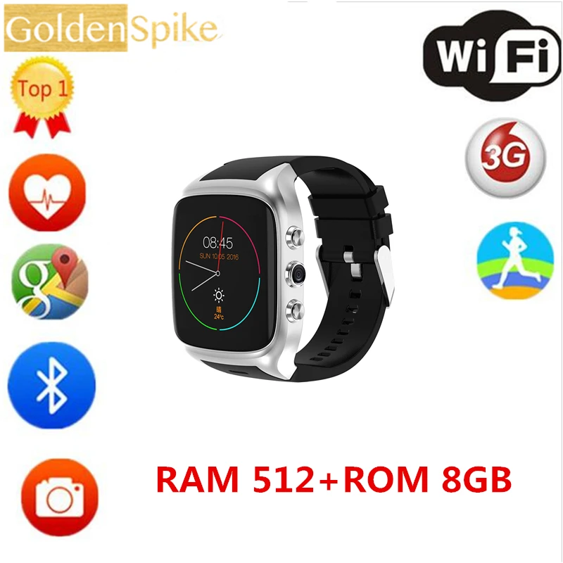 X01S обновление до X02S Smartwatch androi телефон Heart Rate 3g Wi-Fi Bluetooth Smart часы 1. Гц 4 ядра IP67
