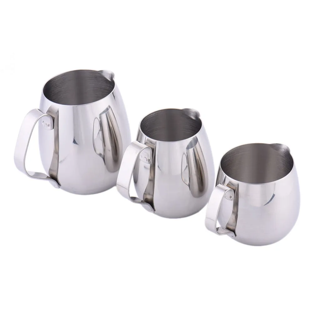 Stainless Steel Coffee Latte Frothing Milk Jug 350/600ml/1000ml For Kitchen Home Milk Mug Coffee
Stainless Steel Coffee Latte Frothing Milk Jug 350/600ml/1000ml For Kitchen Home Milk Mug Coffee