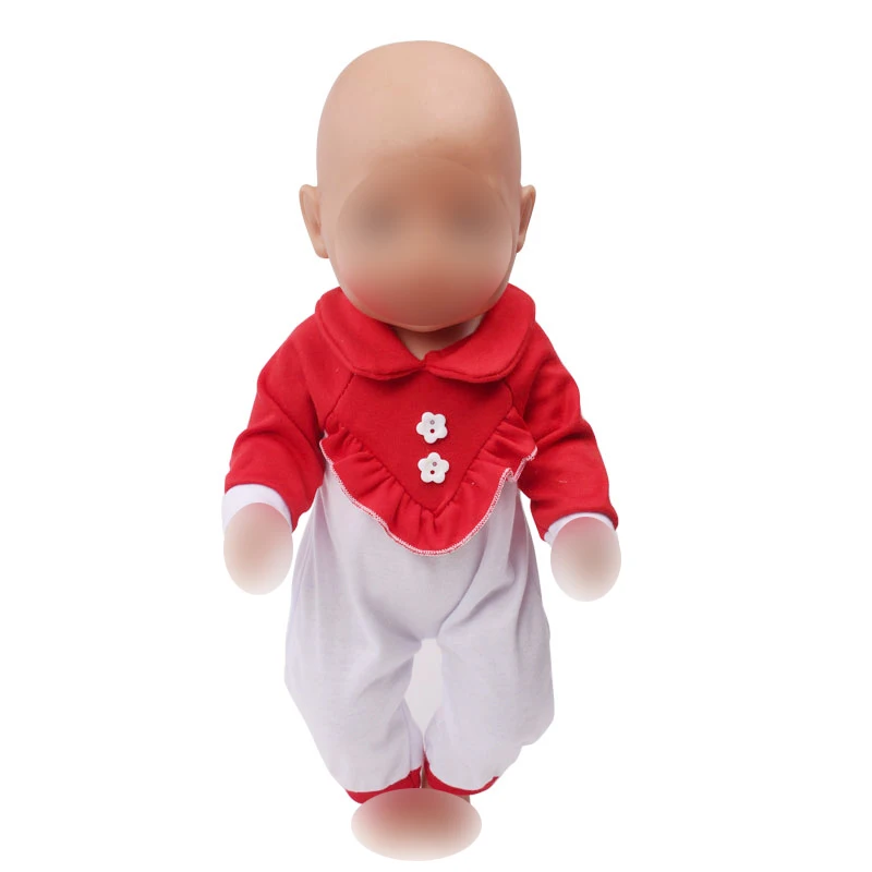 Doll clothes Cute baby red one-piece suit jumpsuits fit 43 cm baby dolls and 18 inch Girl dolls accessories f586
Doll clothes Cute baby red one-piece suit jumpsuits fit 43 cm baby dolls and 18 inch Girl dolls accessories f586