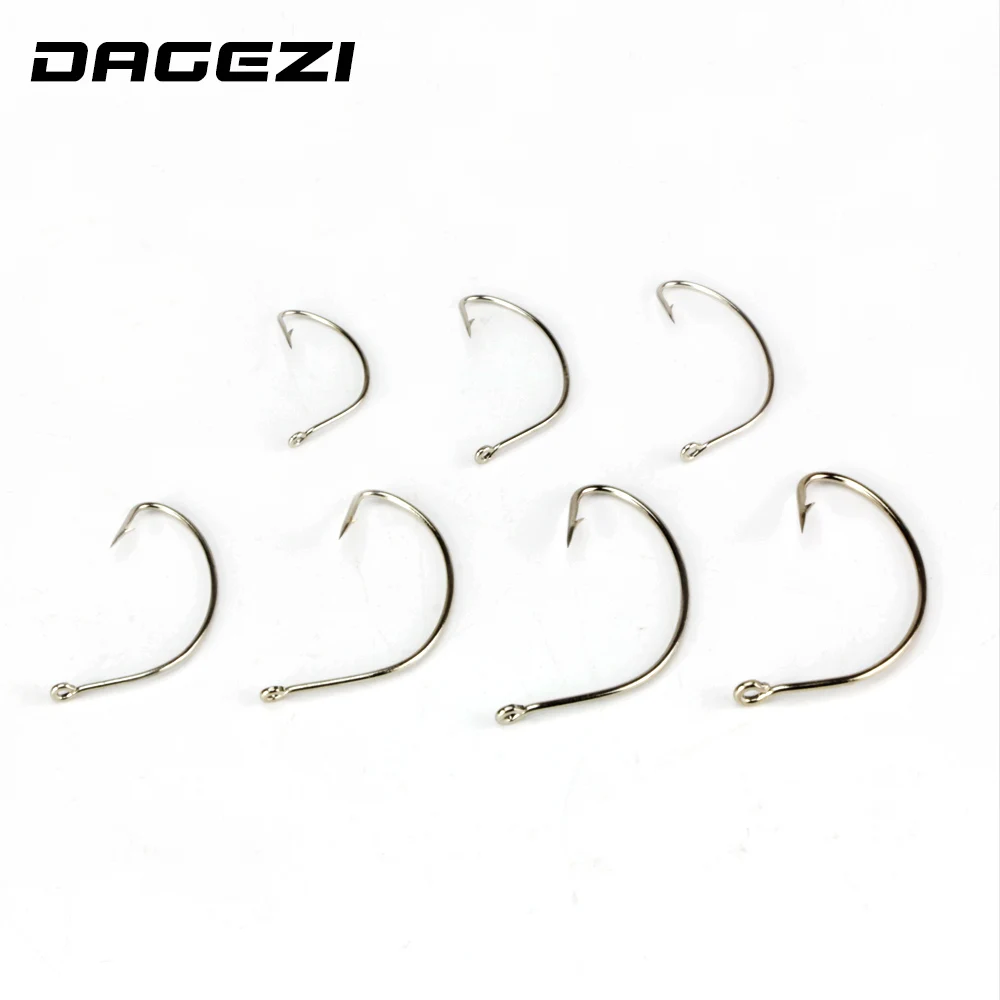 DAGEZI 100pcs/lot black High quality Steel Fishing Hooks 7 Sizes super big black barbed bass hook
DAGEZI 100pcs/lot black High quality Steel Fishing Hooks 7 Sizes super big black barbed bass hook