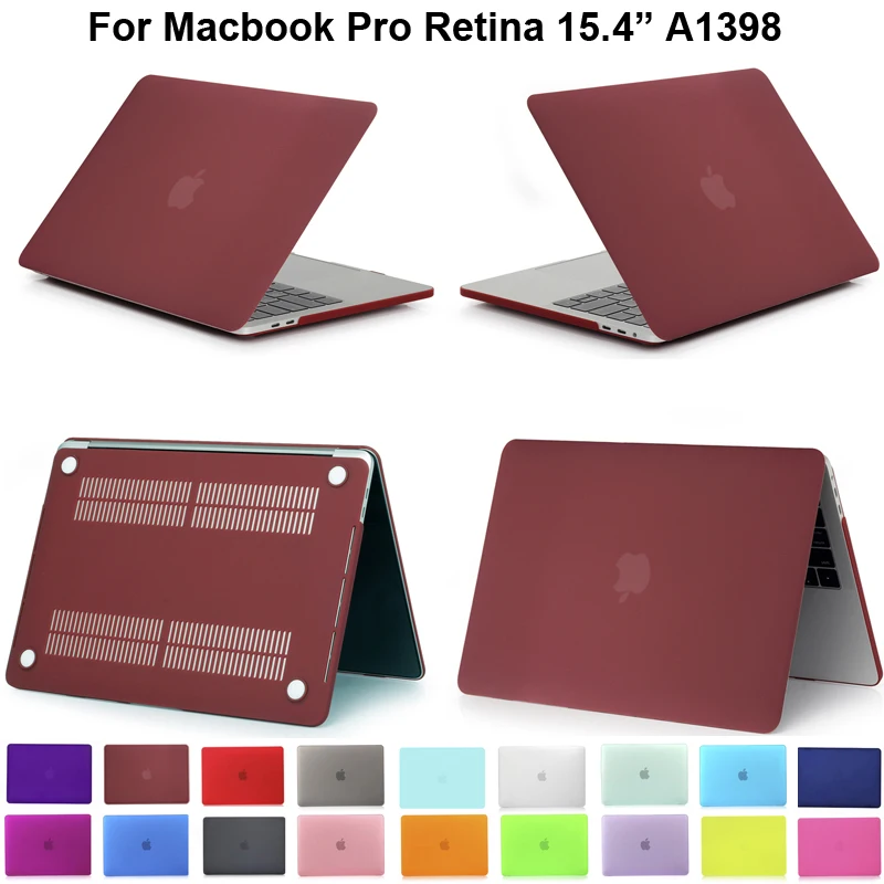 Матовый цветной чехол для Macbook Pro 15 Retina A1398 MacbookPro 4 защитный MacbookA1398|Бамперы| |