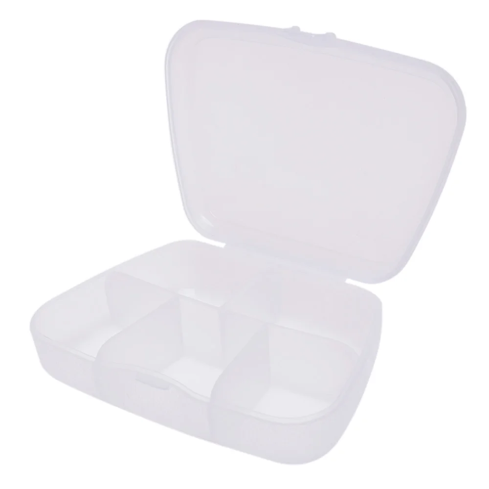 ISKYBOB Clear Pill Box Medicine Organizer Container Case Home Box 5 lattices Splitters
ISKYBOB Clear Pill Box Medicine Organizer Container Case Home Box 5 lattices Splitters