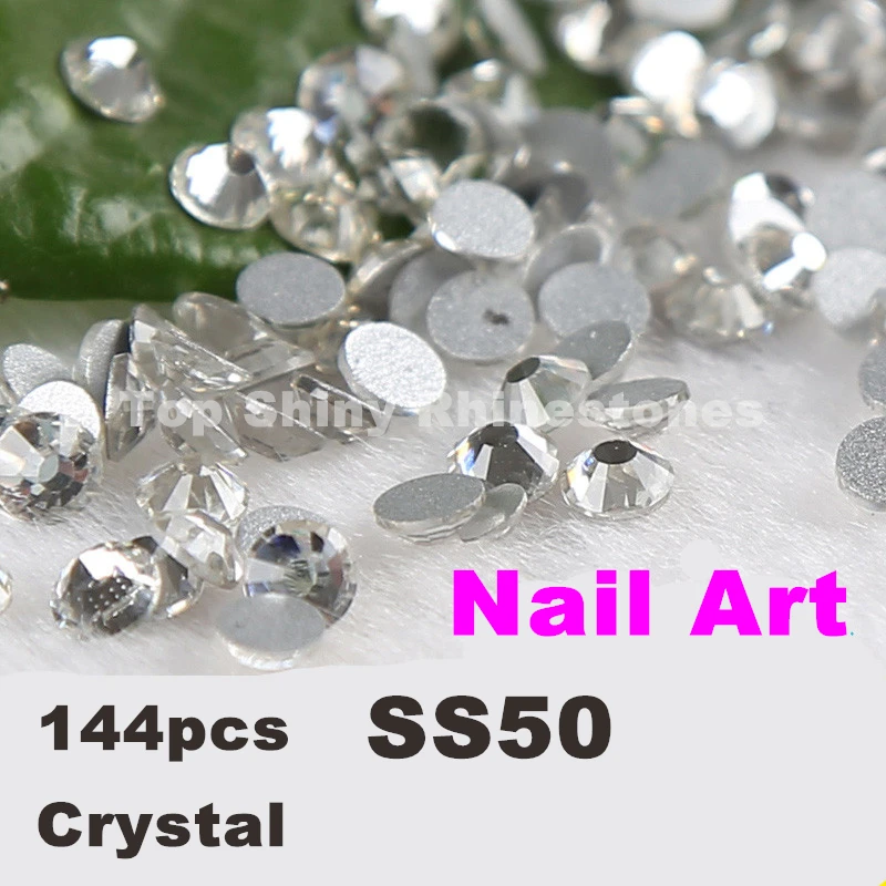 Factory Price 144pcs/Lot, ss50 (9.5-10mm) Crystal/Clear Flat Back Nail Art Non Hotfix Rhinestones for Nails Decoration
Factory Price 144pcs/Lot, ss50 (9.5-10mm) Crystal/Clear Flat Back Nail Art Non Hotfix Rhinestones for Nails Decoration