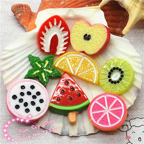 resin flat back strawberry apple orange candy slice cabochon for decoration 50pcs/lot
resin flat back strawberry apple orange candy slice cabochon for decoration 50pcs/lot