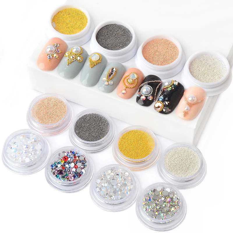 1Box Mini Stainless Steel Nail Caviar Beads Metal Studs Mix Size Crystal Rhinestones For Nails Mermaid Pearl Nail Art Decoration
1Box Mini Stainless Steel Nail Caviar Beads Metal Studs Mix Size Crystal Rhinestones For Nails Mermaid Pearl Nail Art Decoration