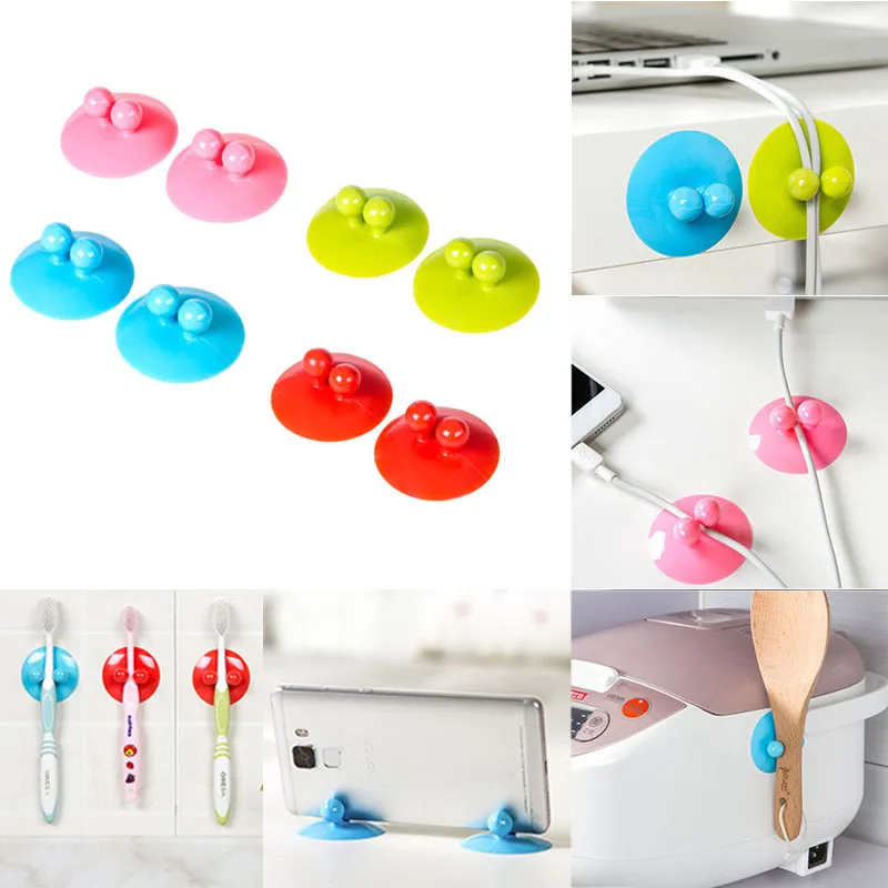 Hot New 2PCS/Set Kitchen Storage Hook Silicone Popular Multifunction Bathroom Home Supplies Suckers hook Hanger
Hot New 2PCS/Set Kitchen Storage Hook Silicone Popular Multifunction Bathroom Home Supplies Suckers hook Hanger