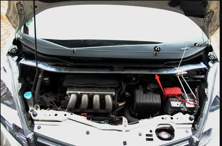 Алюминиевая передняя стойка двигателя для Honda Jazz 2010/fit 2008 2013 GE6/GE8|Крепежные бруски|