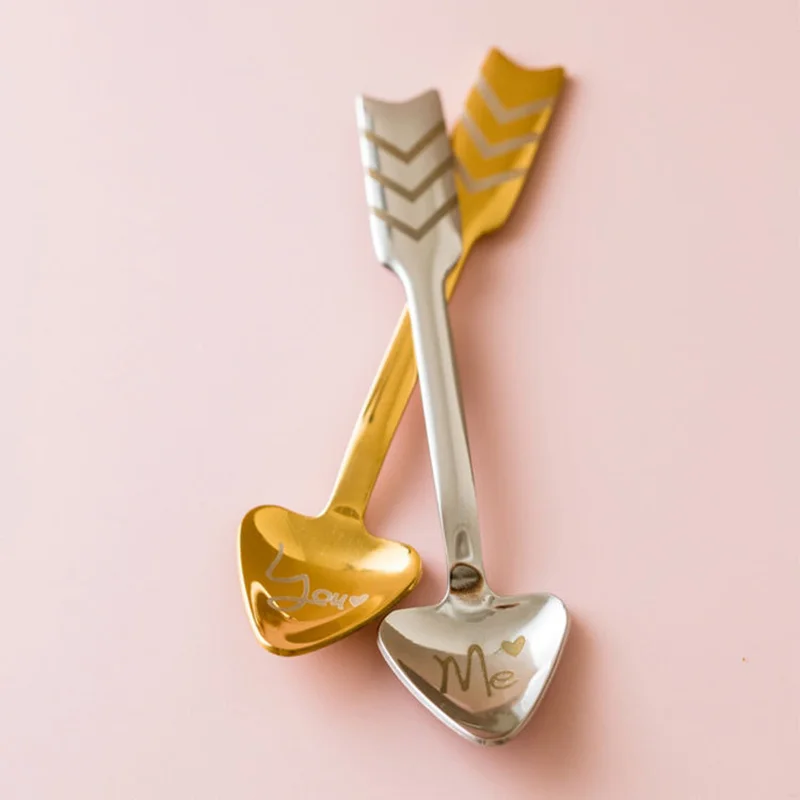 Creative Cupid Arrow Love Spoon Stainless Steel Coffee Spoon Dessert Yogurt Stirring Spoon Personal Kitchen Utensils
Creative Cupid Arrow Love Spoon Stainless Steel Coffee Spoon Dessert Yogurt Stirring Spoon Personal Kitchen Utensils