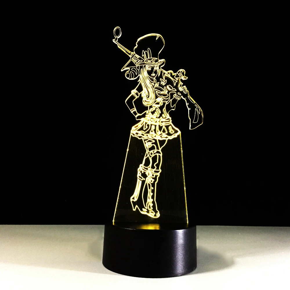 7 Color Changing USB 3D LED Beautiful Anime Cool Girl Table Lamp For Children Bedroom Gifts Sleep Lighting Night Lights Decor
7 Color Changing USB 3D LED Beautiful Anime Cool Girl Table Lamp For Children Bedroom Gifts Sleep Lighting Night Lights Decor