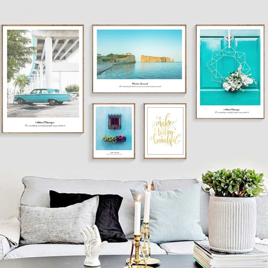 Blue Sky Sea Mountain Bridge Landscape Wall Art Canvas Painting Nordic Posters And Prints Wall Pictures For Living Room Decor
Blue Sky Sea Mountain Bridge Landscape Wall Art Canvas Painting Nordic Posters And Prints Wall Pictures For Living Room Decor