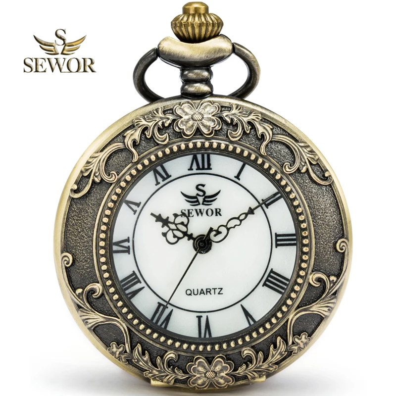 SEWOR 2019 Роскошные брендовые модные циферблат отражающий цвет бронзовая Эмаль кварцевые карманные часы римские цифры белый циферблат C150
SEWOR 2019 Роскошные брендовые модные циферблат отражающий цвет бронзовая Эмаль кварцевые карманные часы римские цифры белый циферблат C150