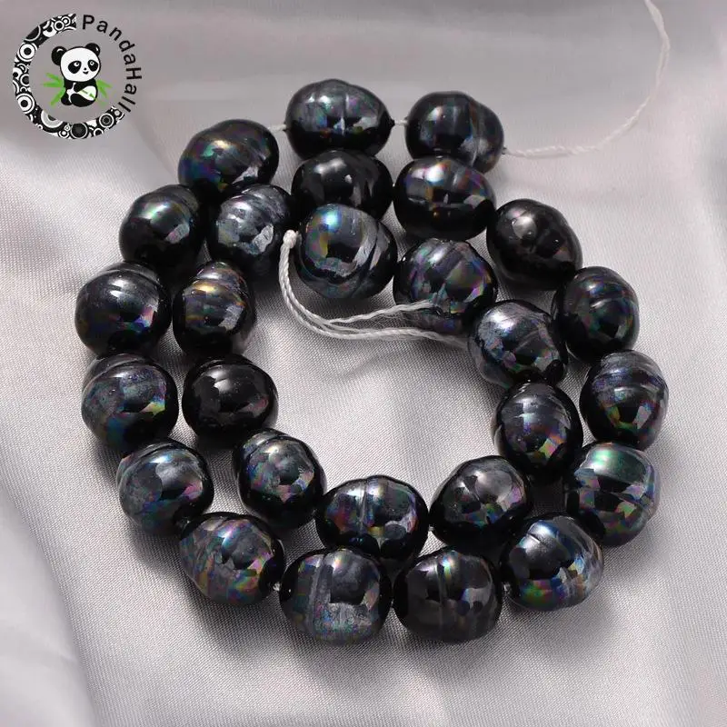 Oval Shell Pearl Bead Strands, Polished, Dyed, Black, 14~16x11~13mm, Hole: 1mm; about 25pcs/strand, 15.7
Oval Shell Pearl Bead Strands, Polished, Dyed, Black, 14~16x11~13mm, Hole: 1mm; about 25pcs/strand, 15.7
