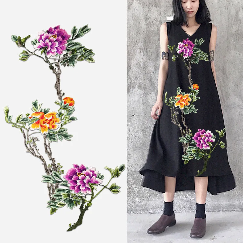 AHYONNIEX Brand Big Flower Embroidered Sew on Patches for Clothing Large Floral Patches Garment Applique for Wedding Dress
AHYONNIEX Brand Big Flower Embroidered Sew on Patches for Clothing Large Floral Patches Garment Applique for Wedding Dress