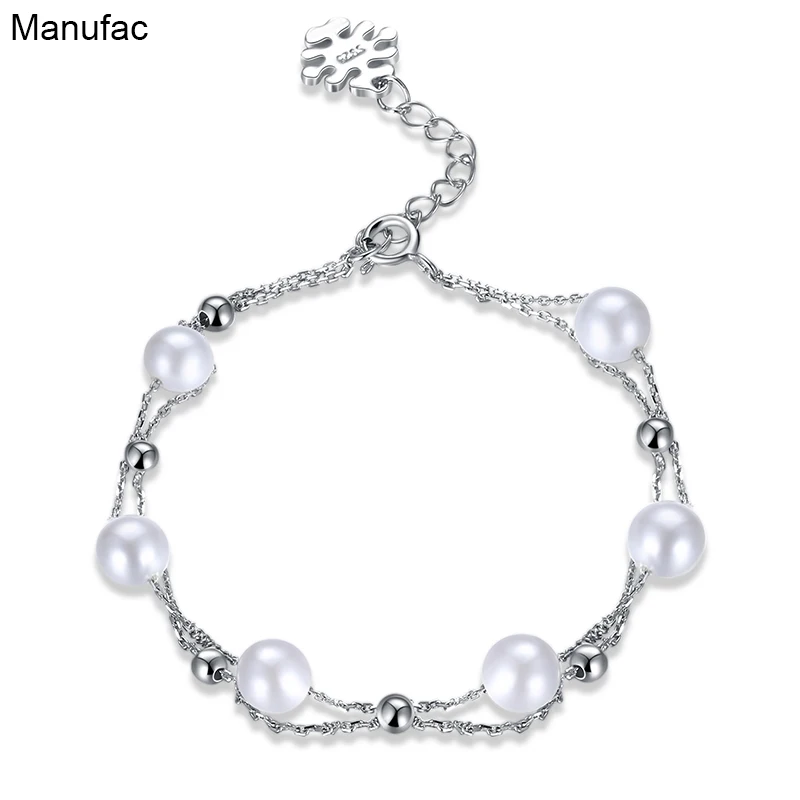 Christmas Gifts Fashion Charm Bracelets Bangles Jewelry for Women Simulated Pearl Beads Chain Pulseras Charm Plata
Christmas Gifts Fashion Charm Bracelets Bangles Jewelry for Women Simulated Pearl Beads Chain Pulseras Charm Plata