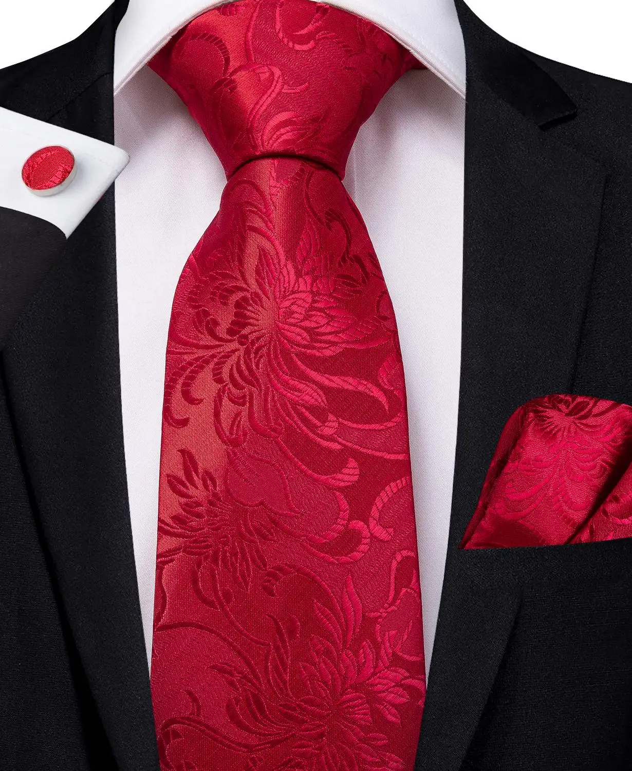 MJ-306 DiBanGu Fashion Red Floral Tie for Men 100% Silk Tie Clip Suit Business Wedding Party Tie Set Hanky Cufflinks Men's Tie
MJ-306 DiBanGu Fashion Red Floral Tie for Men 100% Silk Tie Clip Suit Business Wedding Party Tie Set Hanky Cufflinks Men's Tie