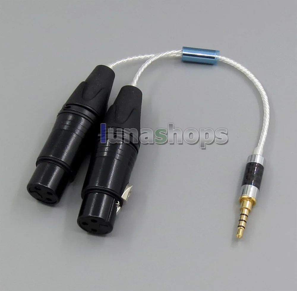 LN005000 3.5mm Silver Plated TRRS Re-Zero Balanced Plug To 2 XLR Cable For Hifiman HM901 HM700 HM802 Headphone Amplifier
LN005000 3.5mm Silver Plated TRRS Re-Zero Balanced Plug To 2 XLR Cable For Hifiman HM901 HM700 HM802 Headphone Amplifier