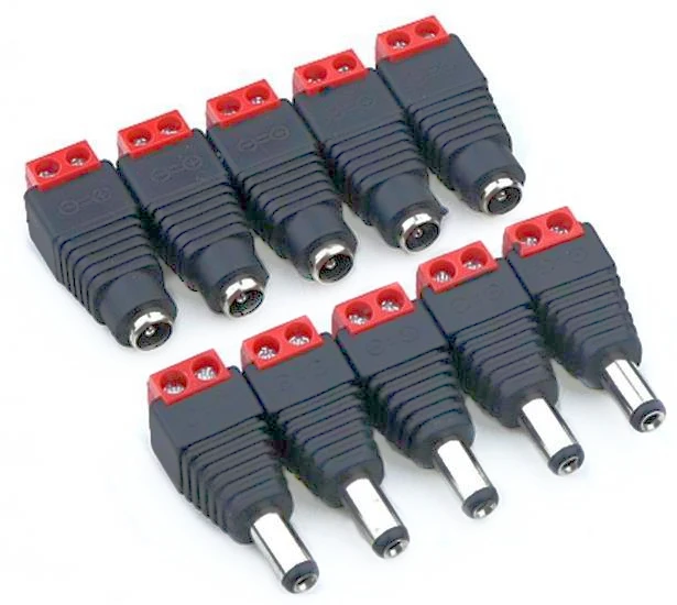 10pcs /5 sets red Male + Female 12V 2.1x5.5MM DC Power Jack Plug Audio AUX free welding socket Connector
10pcs /5 sets red Male + Female 12V 2.1x5.5MM DC Power Jack Plug Audio AUX free welding socket Connector