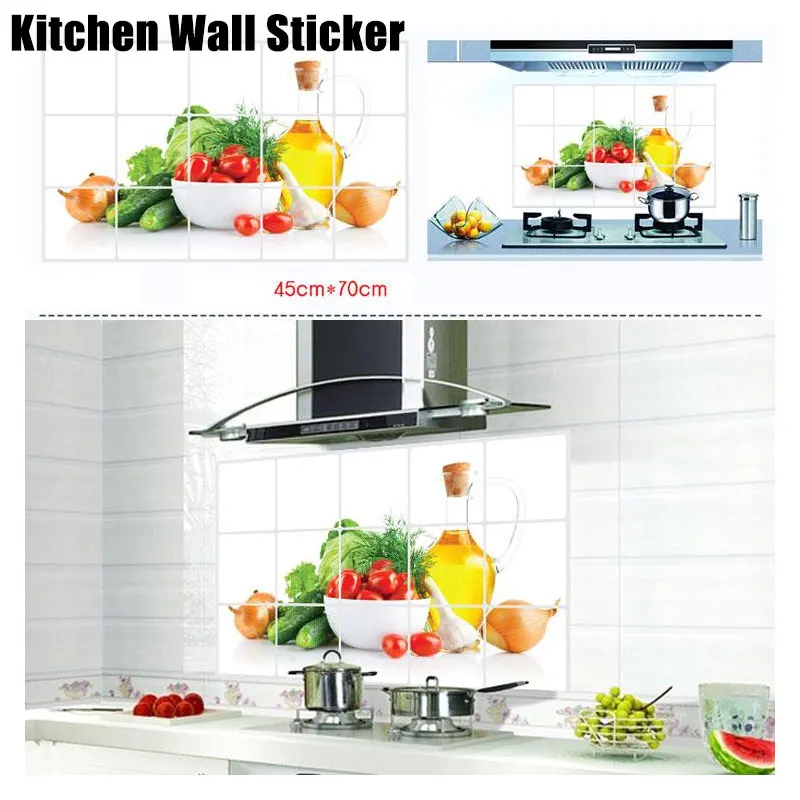Fruits Vegetables Waterproof Wall Sticker Heat Resistance DIY Vinyl PVC Self adhesive Anti Oil Kitchen Wallpaper Home Decor
Fruits Vegetables Waterproof Wall Sticker Heat Resistance DIY Vinyl PVC Self adhesive Anti Oil Kitchen Wallpaper Home Decor