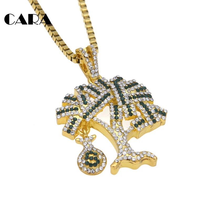 CARA new arrival Gold color zinc alloy Money tree pendant necklace men women full CZ stones tree charm fashion necklace CAGM0051
CARA new arrival Gold color zinc alloy Money tree pendant necklace men women full CZ stones tree charm fashion necklace CAGM0051
