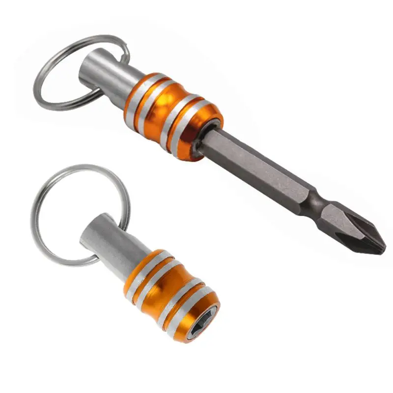 1/4 Inch Hex Shank Screwdriver Bits Holder Extension Bar Drill Screw Adapter Quick Release Easy Change Keychain
1/4 Inch Hex Shank Screwdriver Bits Holder Extension Bar Drill Screw Adapter Quick Release Easy Change Keychain