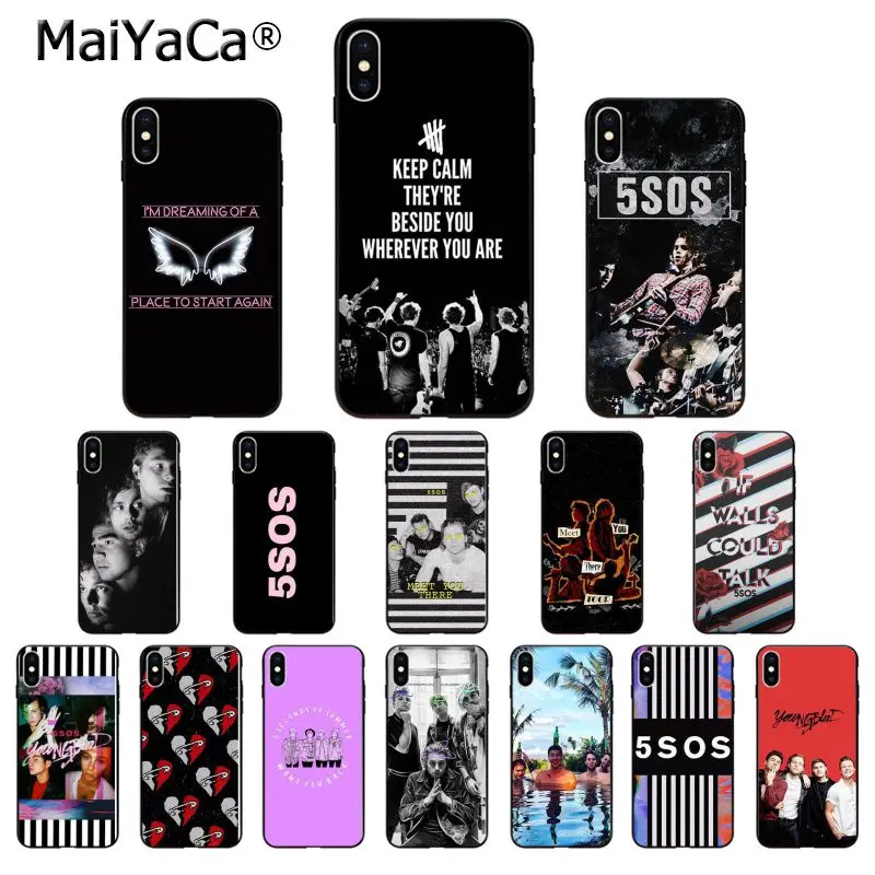 Фото MaiYaCa 5Sos band Young кровь 5 секунд лета высококачественный чехол для телефона iPhone 6S 6plus 7