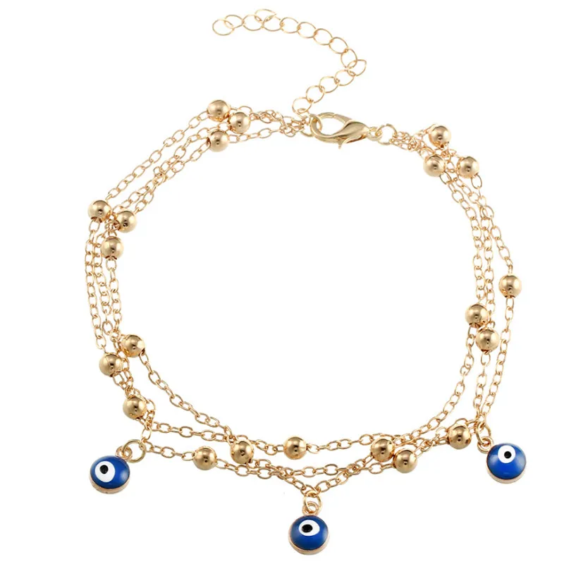 Hot Sell Ornaments Beach Double Retro Gold Silver Color Girl Ankle Chain Tassel Blue Eyes Crystal Woman Bracelet Bead Wholesale
Hot Sell Ornaments Beach Double Retro Gold Silver Color Girl Ankle Chain Tassel Blue Eyes Crystal Woman Bracelet Bead Wholesale