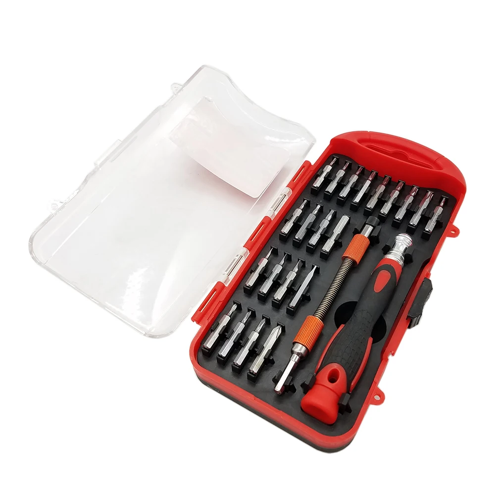 23PCS Precision Screwdriver Set with 21 Slotted,Phillips,Torx and Hex Bits for Electronics Repair
23PCS Precision Screwdriver Set with 21 Slotted,Phillips,Torx and Hex Bits for Electronics Repair