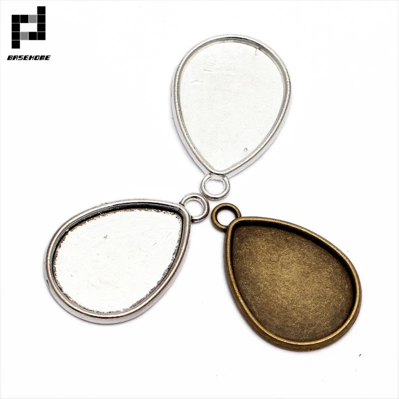 BASEHOME 10pcs/lot Antique Bronze Waterdrop Pendant Settings Cabochons Bases Bezel Trays Fit 18x25mm Cabochon Cameo DIY Necklace
BASEHOME 10pcs/lot Antique Bronze Waterdrop Pendant Settings Cabochons Bases Bezel Trays Fit 18x25mm Cabochon Cameo DIY Necklace